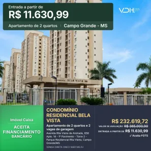 Apartamento com 2 Quartos à venda, 60m² no Parque Residencial Rita Vieira, Campo Grande