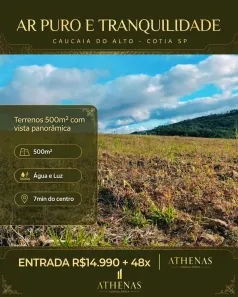 Lote/Terreno à venda, 500m² no Esmeralda Park (Caucaia do Alto), Cotia