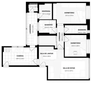 Apartamento com 2 Quartos à venda, 85m² no Itaim Bibi, São Paulo