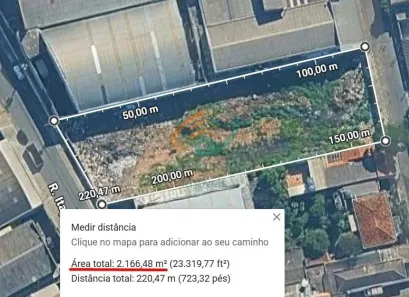 Lote/Terreno à venda, 2166m² no Jardim Presidente Dutra, Guarulhos