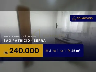 Apartamento com 2 Quartos à venda, 45m² no São Patrício, Serra