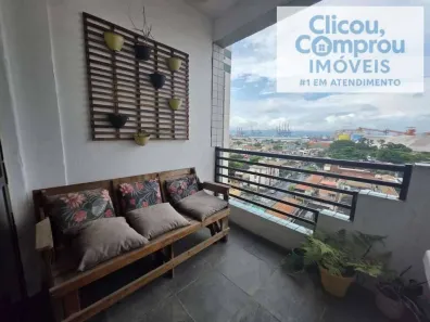 Apartamento com 3 Quartos à venda, 100m² no Ponta da Praia, Santos