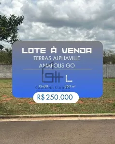 Lote/Terreno à venda, 360m² no Condomínio Terras Alpha Anápolis, Anápolis