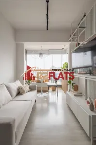 Apartamento com 1 Quarto para alugar, 27m² no Brooklin Paulista, São Paulo