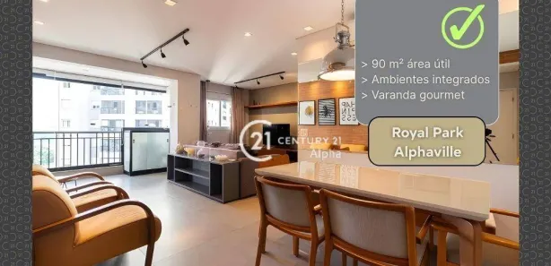 Apartamento com 2 Quartos para alugar, 90m² no Alphaville Empresarial, Barueri