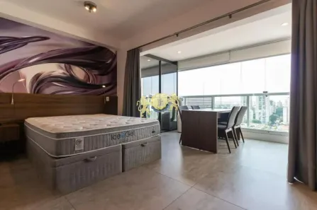 Flat com 1 Quarto para alugar, 33m² no Brooklin Paulista, São Paulo