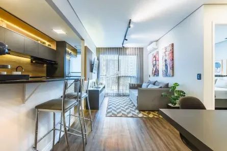 Apartamento com 1 Quarto para alugar, 53m² no Cambuí, Campinas