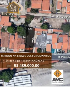 Lote/Terreno à venda, 420m² no Cidade dos Funcionários, Fortaleza