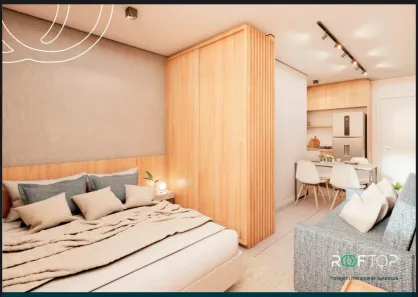 Apartamento com 1 Quarto à venda, 21m² no Poço Rico, Juiz de Fora