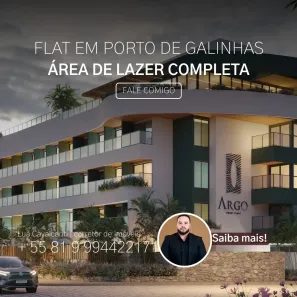 Apartamento com 1 Quarto à venda, 36m² no Porto de Galinhas, Ipojuca