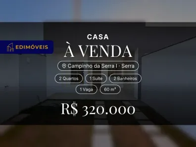 Casa com 2 Quartos à venda, 60m² no Campinho da Serra I, Serra