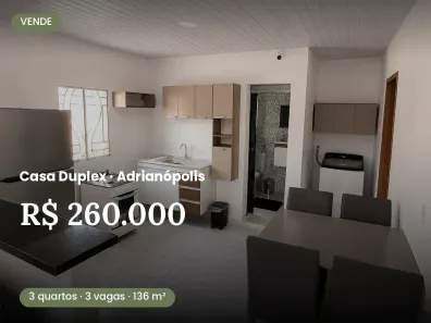 Casa com 3 Quartos à venda, 136m² no Nossa Senhora das Graças, Manaus