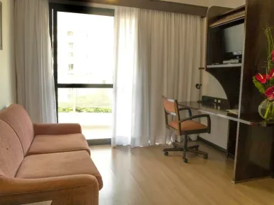 Flat com 1 Quarto para alugar, 36m² no Indianópolis, São Paulo