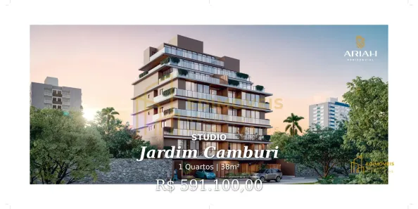 Apartamento com 1 Quarto à venda, 38m² no Jardim Camburi, Vitória