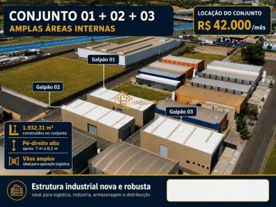 Galpão/Depósito/Armazém para alugar, 1932m² no Distrito Industrial Doutor Carlos Arnaldo e Silva, São José do Rio Preto