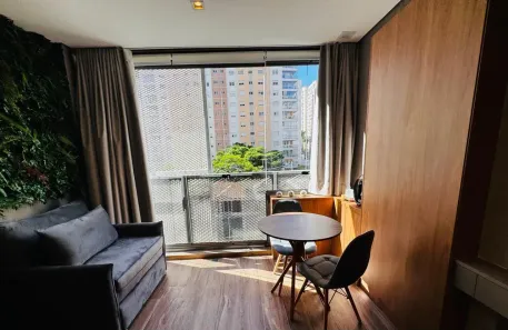 Apartamento com 1 Quarto para alugar, 24m² no Pinheiros, São Paulo