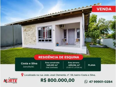 Casa com 3 Quartos à venda, 140m² no Costa e Silva, Joinville