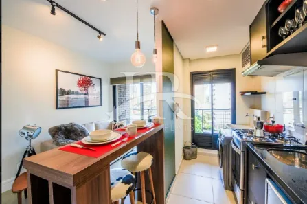 Flat com 1 Quarto para alugar, 40m² no Pinheiros, São Paulo