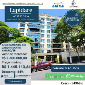Apartamento com 4 Quartos à venda, 324m² no Jardim Santo Amaro, São Paulo