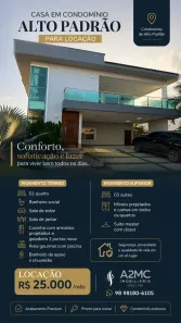 Casa de Condomínio com 4 Quartos para alugar, 350m² no , Paço do Lumiar