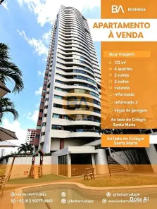 Apartamento com 4 Quartos à venda, 172m² no Boa Viagem, Recife