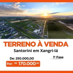 Lote/Terreno à venda, 240m² no Santorini, Xangri-lá