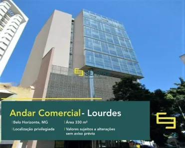Sala Comercial à venda, 330m² no Lourdes, Belo Horizonte