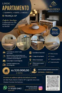 Apartamento com 3 Quartos à venda, 89m² no Jardim Santana, Franca