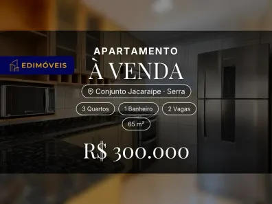 Apartamento com 3 Quartos à venda, 65m² no Conjunto Jacaraípe, Serra
