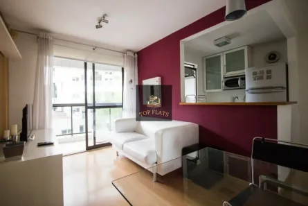 Flat com 1 Quarto para alugar, 40m² no Vila Nova Conceição, São Paulo