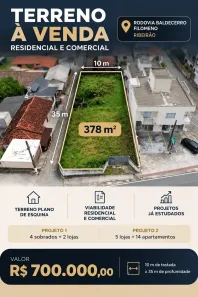 Lote/Terreno à venda, 378m² no Ribeirão da Ilha, Florianópolis