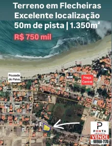 Lote/Terreno à venda, 1350m² no Flecheiras, Trairi