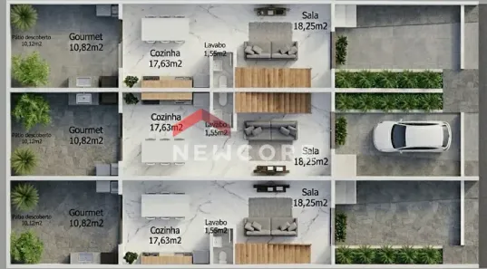 Sobrado com 3 Quartos à venda, 128m² no São Francisco de Assis, Camboriú