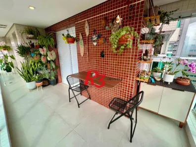 Apartamento com 2 Quartos à venda, 69m² no Gonzaga, Santos