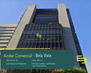 Sala Comercial para alugar, 350m² no Bela Vista, São Paulo
