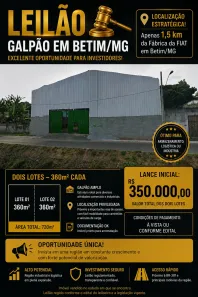 Lote/Terreno à venda, 720m² no Distrito Industrial Paulo Camilo Norte, Betim