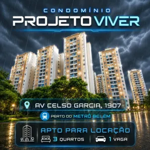 Apartamento com 3 Quartos para alugar, 62m² no Brás, São Paulo