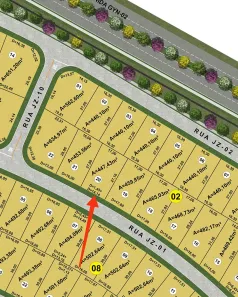 Lote/Terreno à venda, 447m² no Jardins Zurique, Goiânia