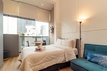 Apartamento com 1 Quarto para venda ou aluguel, 27m² no Moema, São Paulo