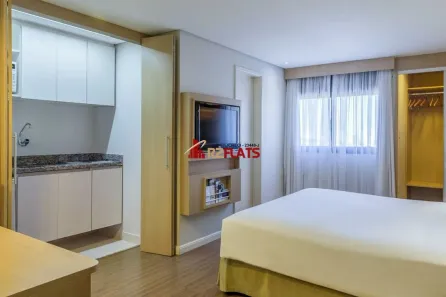 Flat com 1 Quarto para alugar, 27m² no Chácara Santo Antônio (Zona Sul), São Paulo
