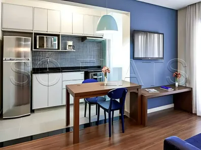 Flat com 1 Quarto à venda, 43m² no Cidade Monções, São Paulo