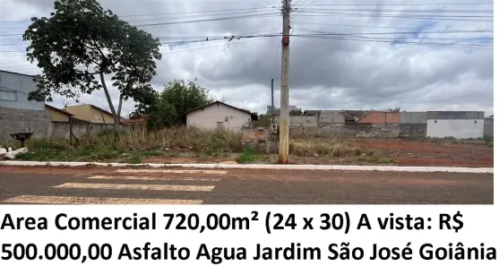 Lote/Terreno à venda, 720m² no Jardim São José, Goiânia