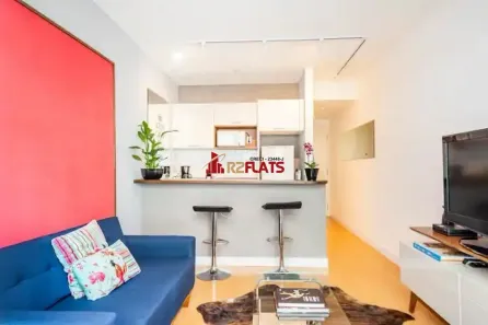 Flat com 1 Quarto para alugar, 44m² no Indianópolis, São Paulo