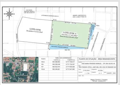 Lote/Terreno à venda, 17800m² no Maiobão, Paço do Lumiar