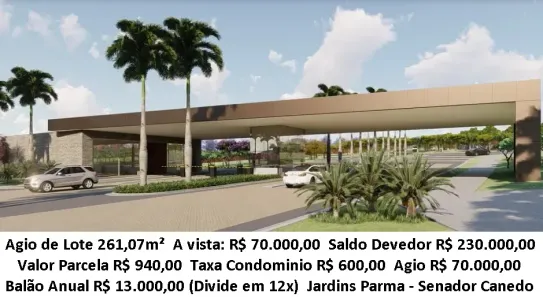 Lote/Terreno à venda, 261m² no Jardins Parma, Senador Canedo