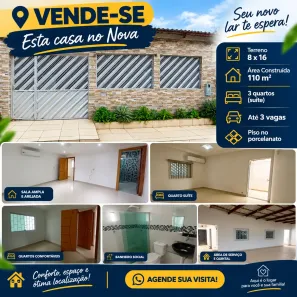 Casa com 3 Quartos à venda, 110m² no Nova Cidade, Manaus
