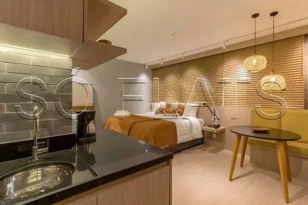 Flat com 1 Quarto à venda, 28m² no Cidade Monções, São Paulo