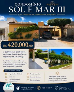 Casa com 3 Quartos à venda, 140m² no Gameleira, Aracaju