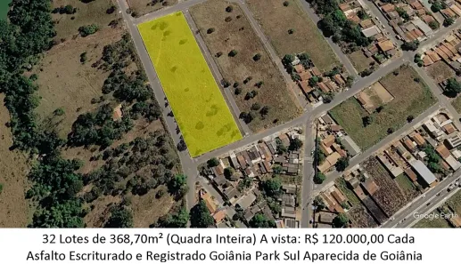 Lote/Terreno à venda, 368m² no Goiânia Park Sul, Aparecida de Goiânia