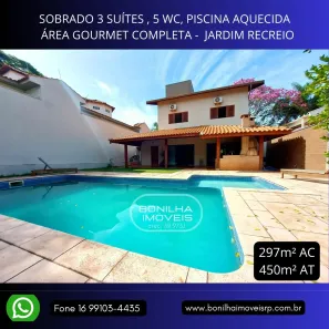 Casa com 3 Quartos à venda, 297m² no Jardim Recreio, Ribeirão Preto